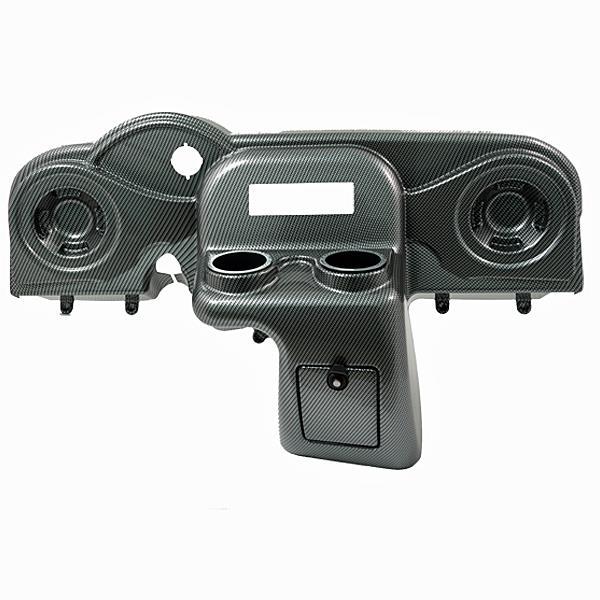 E-Z-GO RXV Elite Radio Console Carbon Fiber Weave Dash (Years 2008-Up)