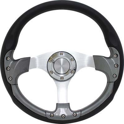 PURSUIT 14" CARBON FIBER STEERING WHEEL W/NON-BILLET